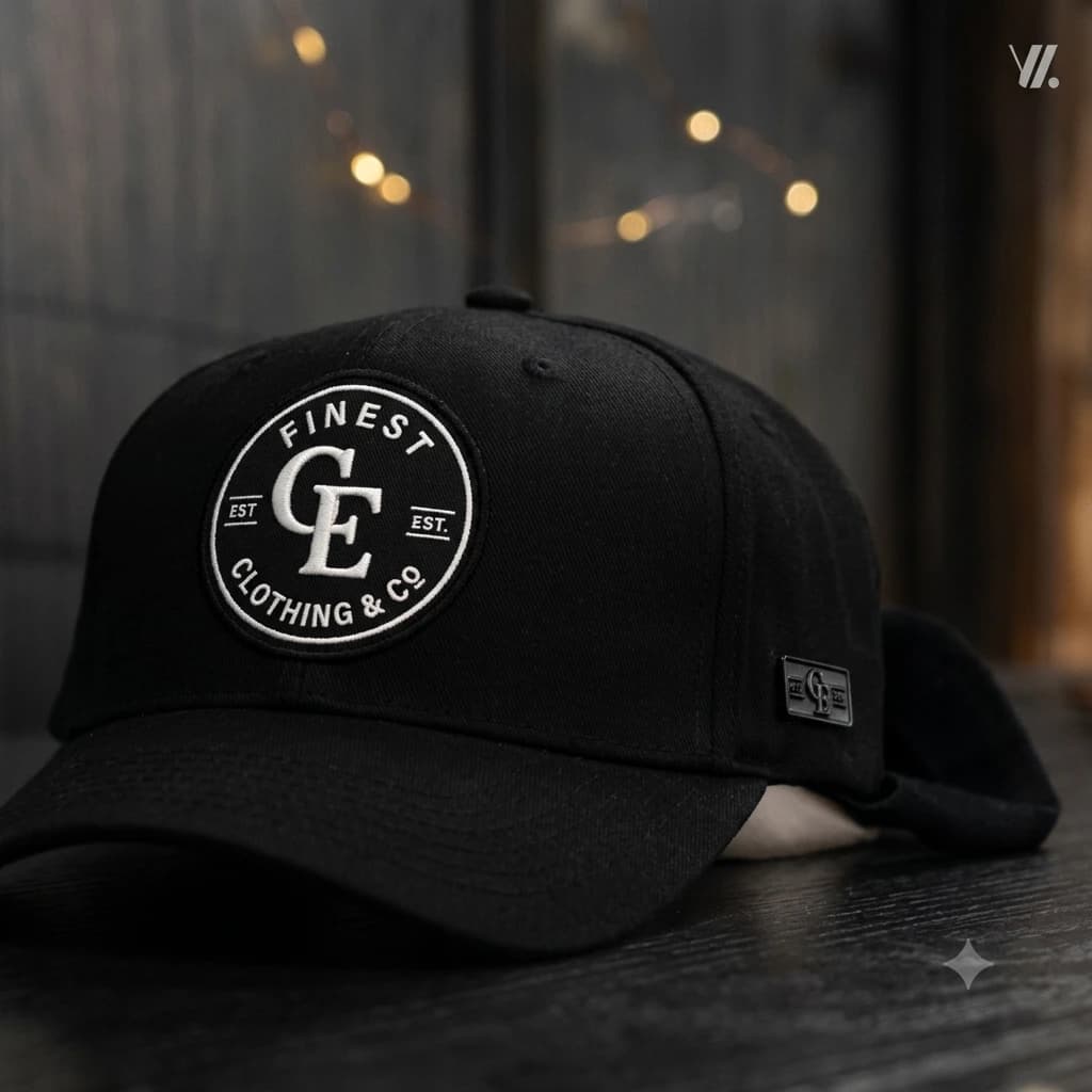 Casa Empresario snapback cap resting on a table
